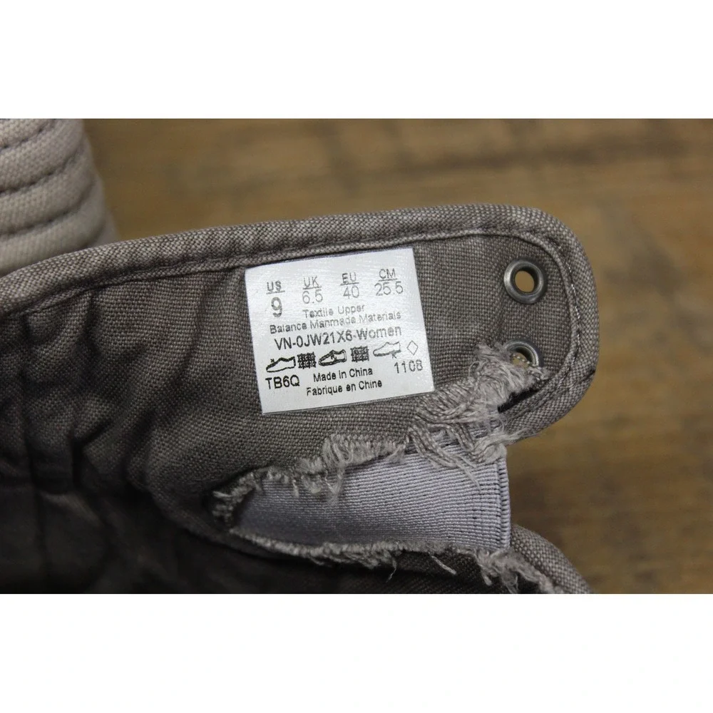 Vans Hadley Hi Top‎ Canvas Sneakers Women's Size 9 Lace Up Casual Street Style